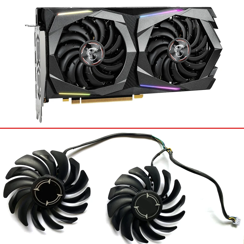 2PCS NEW 85MM PLD09210B12HH 4PIN PC Cooling Fan For MSI GeForce GTX 1660 SUPER GAMING GTX1660Ti GTX 1650 4G Video Card Fans
2PCS NEW 85MM PLD09210B12HH 4PIN PC Cooling Fan For MSI GeForce GTX 1660 SUPER GAMING GTX1660Ti GTX 1650 4G Video Card Fans