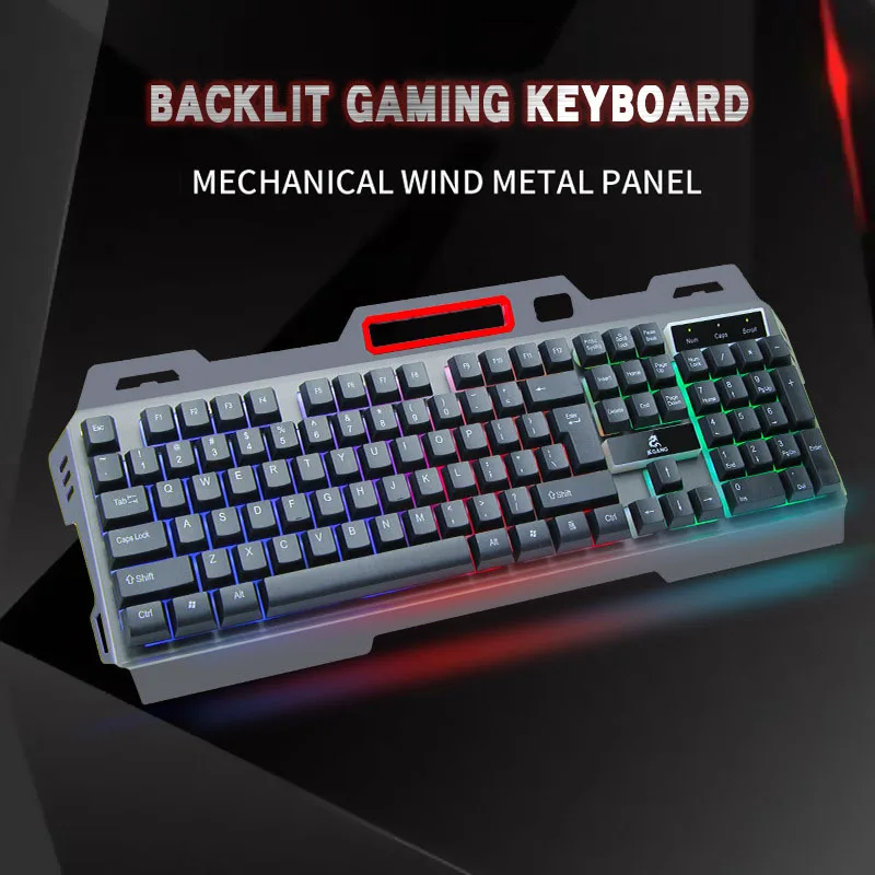 

Washable Wired Gaming Keyboard Portable Backlit 109 Key Mechanical Feel Keyboards for Computer Game Laptop Home Business Office