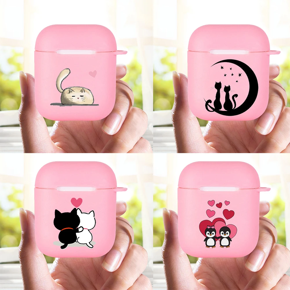 2021 Silicone cover for Airpods 1/2 Earphone Cartoon couple penguin cute cat soft Fundas Airpods Case Air Pods Charging Box Bags
2021 Silicone cover for Airpods 1/2 Earphone Cartoon couple penguin cute cat soft Fundas Airpods Case Air Pods Charging Box Bags