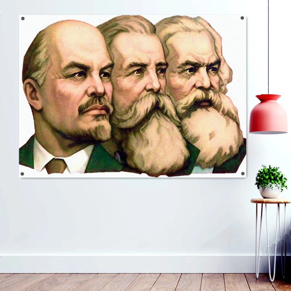 Lenin, Engels, Marx Posters Banners Flags Tapestry The Great Soviet Union CCCP USSR Communist Propaganda Wallpaper Wall Painting
Lenin, Engels, Marx Posters Banners Flags Tapestry The Great Soviet Union CCCP USSR Communist Propaganda Wallpaper Wall Painting