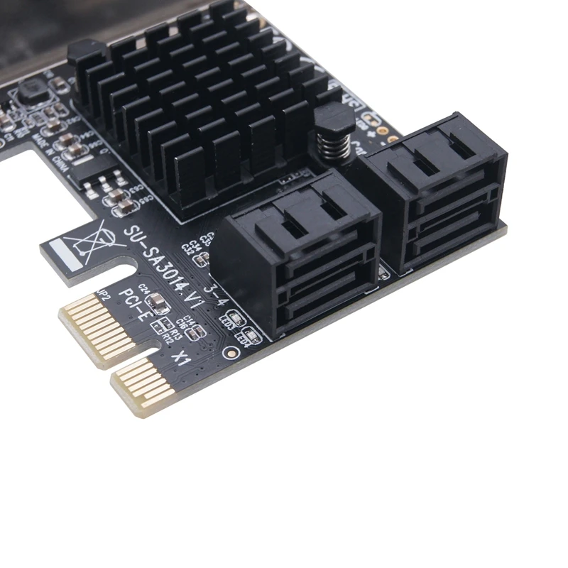 SATAIII Extender 6Gbps 4-Port Expansion Card PCI-E 1X to SATA3.0 IPFS Hard Drive Riser Card with 4 Sata Cable
SATAIII Extender 6Gbps 4-Port Expansion Card PCI-E 1X to SATA3.0 IPFS Hard Drive Riser Card with 4 Sata Cable
