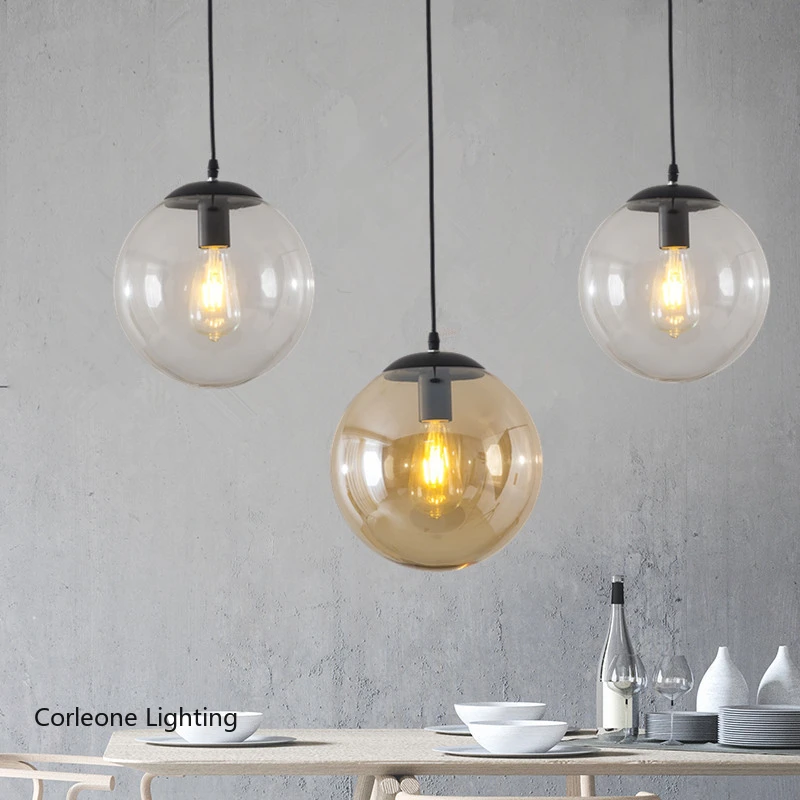 Vintage Glass Ball Pendant Lights Retro Loft Industrial Hanging Lamp Restaurant Dinning Room Lights Home Decor Light Fixtures
Vintage Glass Ball Pendant Lights Retro Loft Industrial Hanging Lamp Restaurant Dinning Room Lights Home Decor Light Fixtures