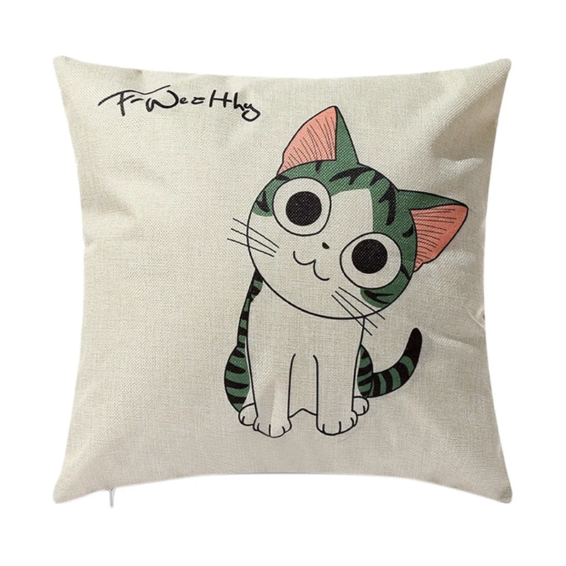 Cat Square Pillowcase Home Decor Linen Pillow Cases Cushion Covers For Sofa Car, Fashion Pattern Gift 45X45cm
Cat Square Pillowcase Home Decor Linen Pillow Cases Cushion Covers For Sofa Car, Fashion Pattern Gift 45X45cm