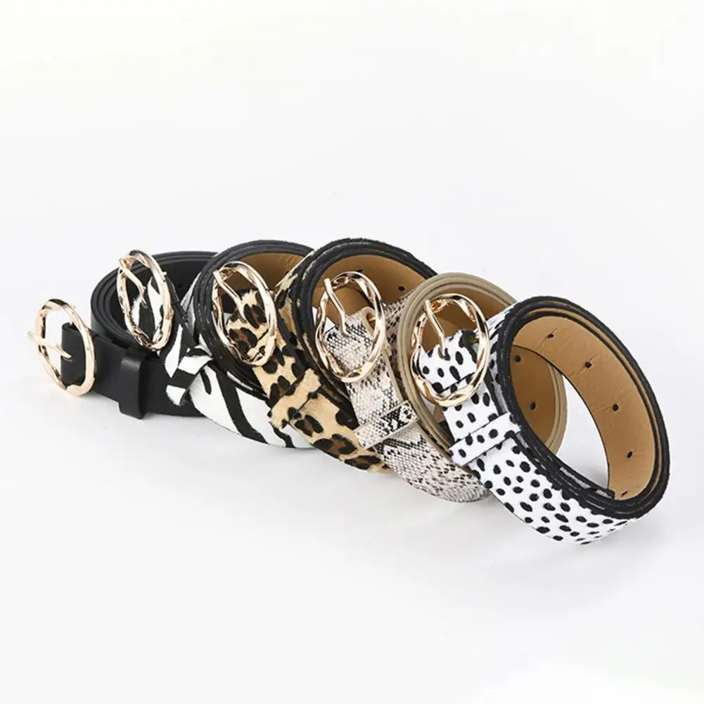 Chic Waist Belt Printed Women Waist Belt Single Prong Buckle Wear Resistant Faux Leather Single Prong Buckle Leopard Belt
Chic Waist Belt Printed Women Waist Belt Single Prong Buckle Wear Resistant Faux Leather Single Prong Buckle Leopard Belt