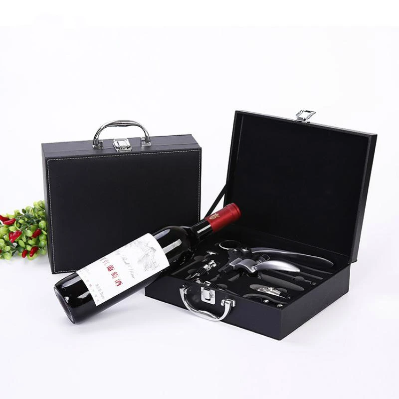 Wine Bottle Opener Set Creative Gift Wine Set Nine-Piece Leather Box / Wooden Box Rabbit-Shaped Wine Set
Wine Bottle Opener Set Creative Gift Wine Set Nine-Piece Leather Box / Wooden Box Rabbit-Shaped Wine Set
