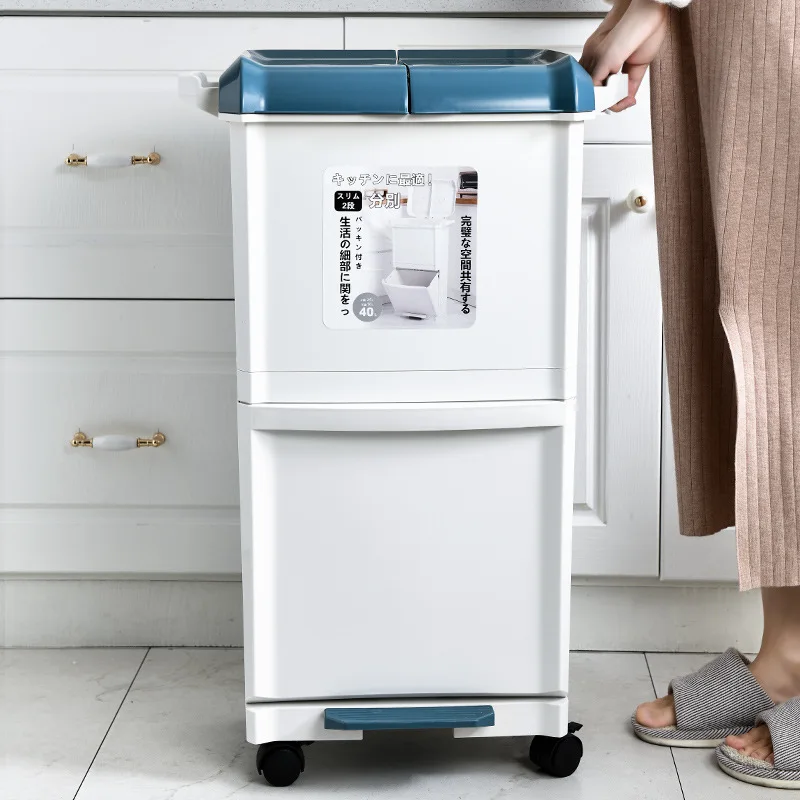 Deodorant Trash Can Classified 40 Liters Separate Foot Operated Waste Bins With Lid Cubo Basura Household Cleaning EH50WB
Deodorant Trash Can Classified 40 Liters Separate Foot Operated Waste Bins With Lid Cubo Basura Household Cleaning EH50WB