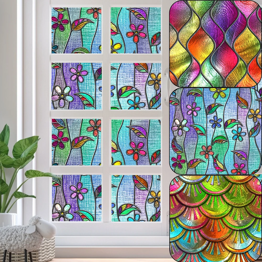 New Creativity Glue Free Stained Cellophane Static Electricity and Residue-Free Window Paper Bathroom Window Shading Film
New Creativity Glue Free Stained Cellophane Static Electricity and Residue-Free Window Paper Bathroom Window Shading Film