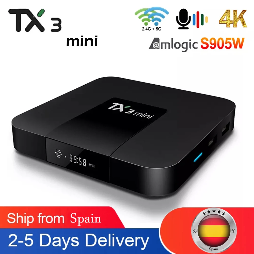 TX3 Mini Smart TV Box Android 8.1 Amlogic S905W 1G 8G 2G 16G 4K H.265 2.4G 5G Dual wifi Set Top Box Media player PK H95 T95
TX3 Mini Smart TV Box Android 8.1 Amlogic S905W 1G 8G 2G 16G 4K H.265 2.4G 5G Dual wifi Set Top Box Media player PK H95 T95