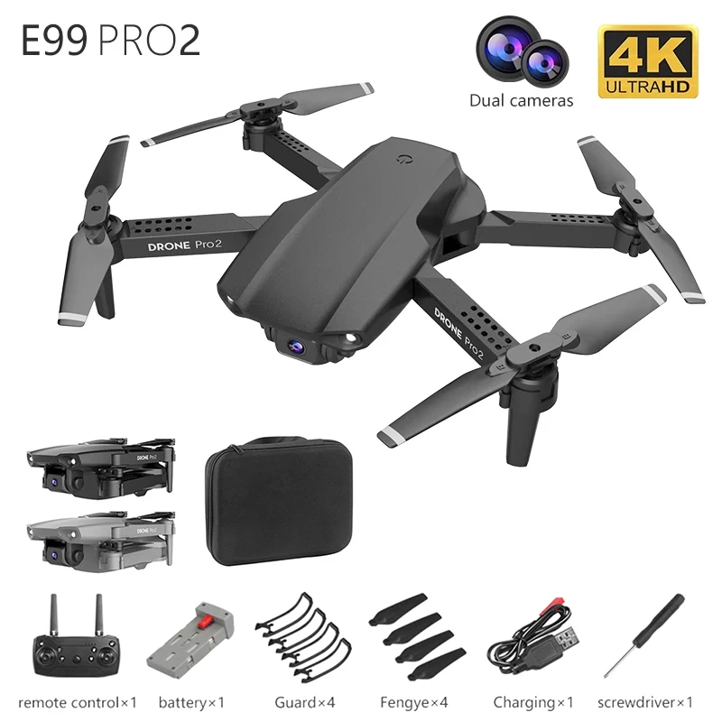 E99 Pro 4K GPS Drone with Camera Brushless WiFi FPV Quadcopter App Remote Control Dual Camera RC Helicopter Dron 20mins Flight
E99 Pro 4K GPS Drone with Camera Brushless WiFi FPV Quadcopter App Remote Control Dual Camera RC Helicopter Dron 20mins Flight