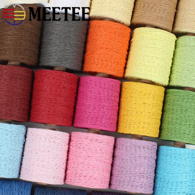 Meetee 1roll Organic Raffia Straw Yarn Crochet Summer Woven Straw Hat Cotton Line Rope DIY Hand Knitting Handbag Yarn 280M
Meetee 1roll Organic Raffia Straw Yarn Crochet Summer Woven Straw Hat Cotton Line Rope DIY Hand Knitting Handbag Yarn 280M