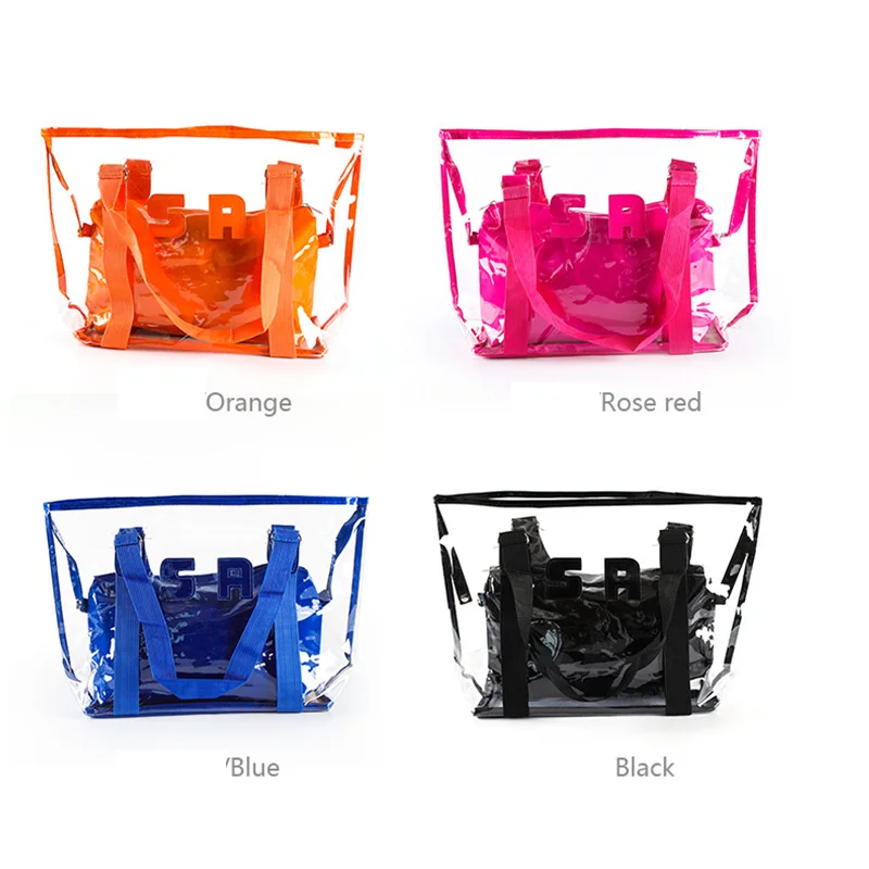 PVC Transparent Bag Large Capacity Waterproof Shopping Tote Bag Travel Daily Beach HJL2019
PVC Transparent Bag Large Capacity Waterproof Shopping Tote Bag Travel Daily Beach HJL2019