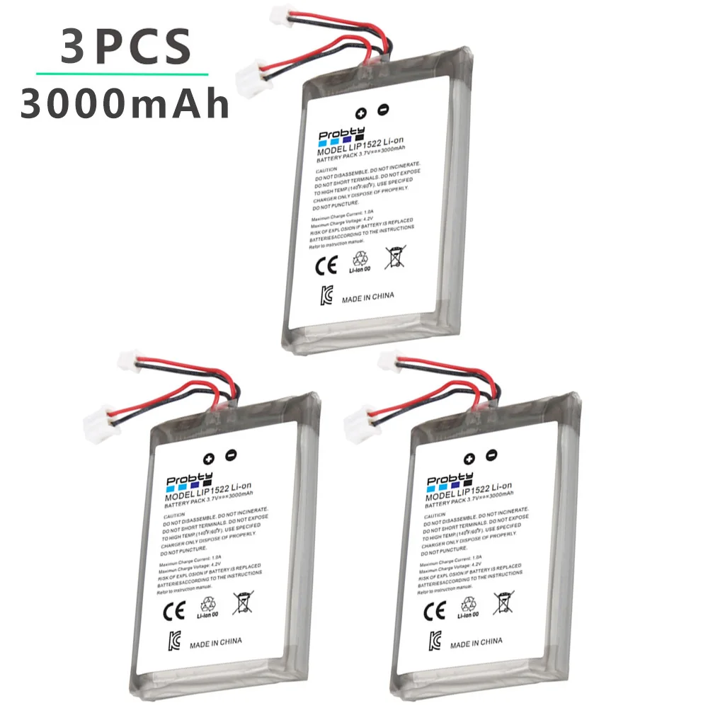 3Pcs For Sony Gamepad PS4 Battery DualShock4 V1 Bluetooth Wireless Controller Rechargeable Batteries CUH-ZCT1E CUH-ZCT1U
3Pcs For Sony Gamepad PS4 Battery DualShock4 V1 Bluetooth Wireless Controller Rechargeable Batteries CUH-ZCT1E CUH-ZCT1U