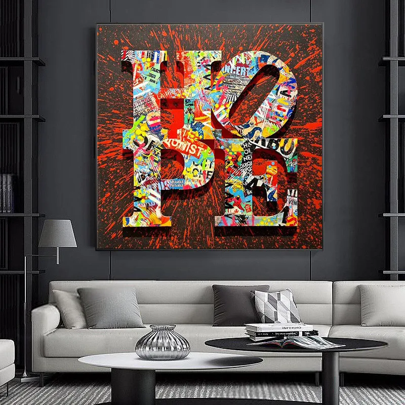 The Hope Motivational Phrase Graffiti Art Canvas Home Decor Paintings for Interior Wall Art Poster Picture Bedroom Decoration
The Hope Motivational Phrase Graffiti Art Canvas Home Decor Paintings for Interior Wall Art Poster Picture Bedroom Decoration