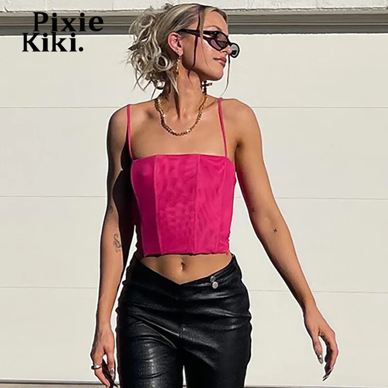 Пикантный сетчатый кроп-топ PixieKiki, женская летняя одежда 2022, уличная мода, Клубная одежда, Облегающая майка с открытой спиной, Майки
Пикантный сетчатый кроп-топ PixieKiki, женская летняя одежда 2022, уличная мода, Клубная одежда, Облегающая майка с открытой спиной, Майки