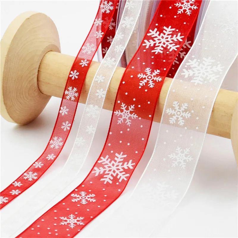 10m Snowflake Printer Organza Ribbon for Christmas Gift Wrapping Packaging Decoration Birthday Party DIY Handmade Crafts Bowknot
10m Snowflake Printer Organza Ribbon for Christmas Gift Wrapping Packaging Decoration Birthday Party DIY Handmade Crafts Bowknot