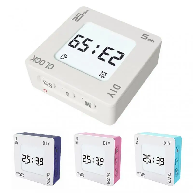 Home DIY Multifunctional Time Management Timer Creative Square Tomato Alarm Clock Vibration Flashing Backlight Reminder Timer
Home DIY Multifunctional Time Management Timer Creative Square Tomato Alarm Clock Vibration Flashing Backlight Reminder Timer