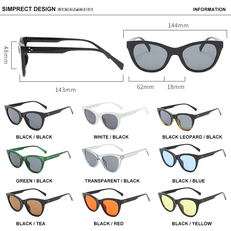 SIMPRECT Cat Eye Sunglasses Women 2020 Ins Luxury Brand Design Retro Sunglasses Vintage Fashion Sun Glasses Shades For Women
SIMPRECT Cat Eye Sunglasses Women 2020 Ins Luxury Brand Design Retro Sunglasses Vintage Fashion Sun Glasses Shades For Women