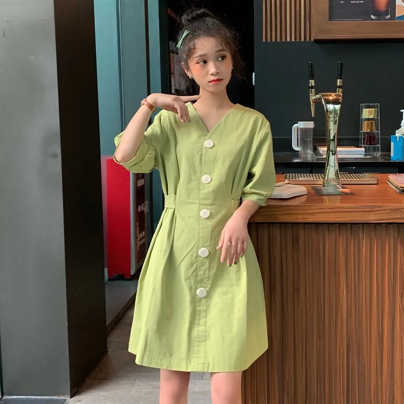 Summer Office Beach Casual Loose V-neck Dress Shirt Women's Lovely Dresses Ins Chic Kawaii Girl Sweet Harajuku Punk Clothes for
Summer Office Beach Casual Loose V-neck Dress Shirt Women's Lovely Dresses Ins Chic Kawaii Girl Sweet Harajuku Punk Clothes for