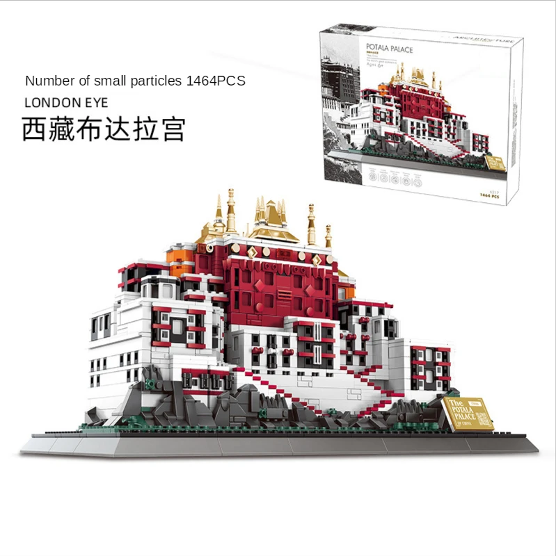 1464 PCS The Potala Palace Architecture In China Lhasa Tibet Famous Buildings Building Blocks Bricks Children's Educational Toys
1464 PCS The Potala Palace Architecture In China Lhasa Tibet Famous Buildings Building Blocks Bricks Children's Educational Toys