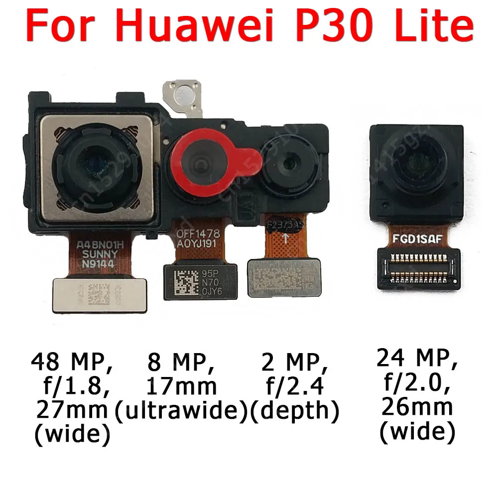 Original Front and Rear Back Camera For Huawei P30 Lite P30Lite Main Facing Camera Module Flex Replacement Spare Parts
Original Front and Rear Back Camera For Huawei P30 Lite P30Lite Main Facing Camera Module Flex Replacement Spare Parts
