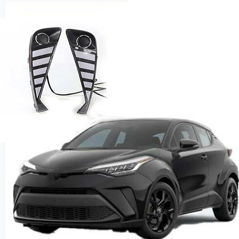 Car LED DRL Headlight Turning Yellow Signal Fog Lamps Daytime Running Light Auto Daylights for Toyota C-HR CHR 2020 2021
Car LED DRL Headlight Turning Yellow Signal Fog Lamps Daytime Running Light Auto Daylights for Toyota C-HR CHR 2020 2021