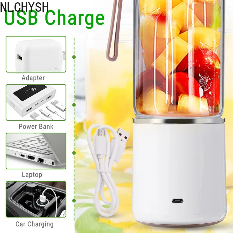 500ML Portable Juice Blender usb Electric Mixer Fruit Smoothie Blender For Machine Personal Food Rechargeable Food Blender
500ML Portable Juice Blender usb Electric Mixer Fruit Smoothie Blender For Machine Personal Food Rechargeable Food Blender