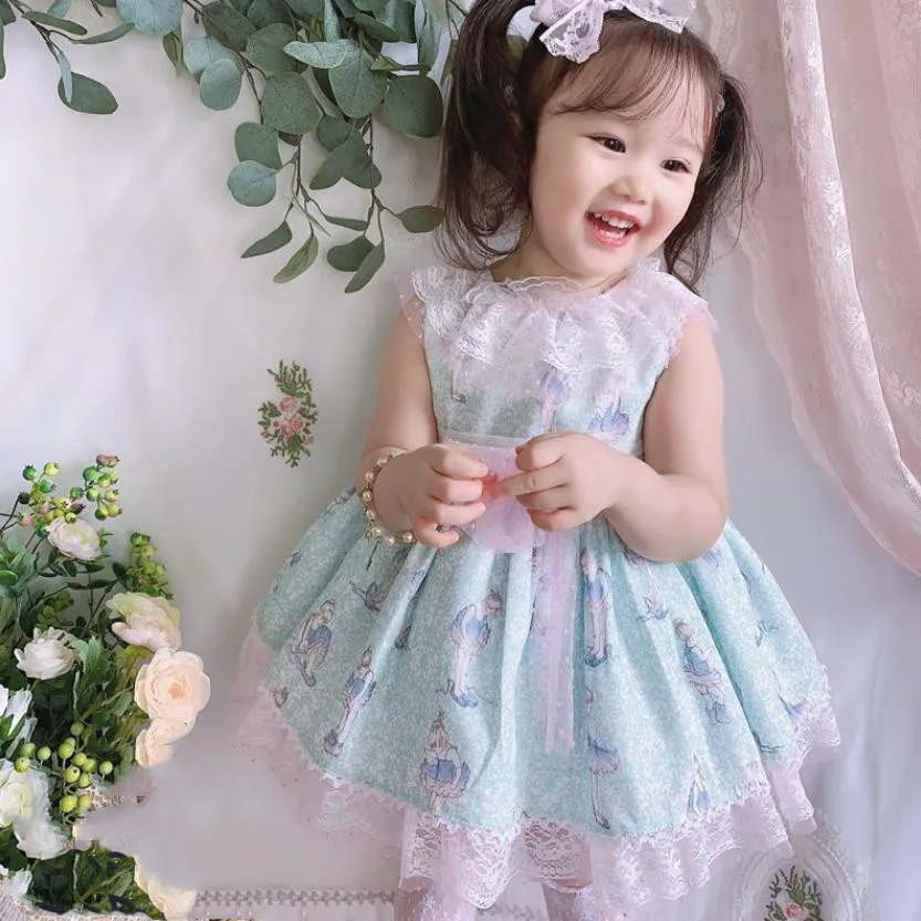 Miayii Baby Clothing Summer Spanish Lolita Princess Ball Gowns Bow Print Sleeveless Turkey Style Party Eid Dresses For Girls A65
Miayii Baby Clothing Summer Spanish Lolita Princess Ball Gowns Bow Print Sleeveless Turkey Style Party Eid Dresses For Girls A65
