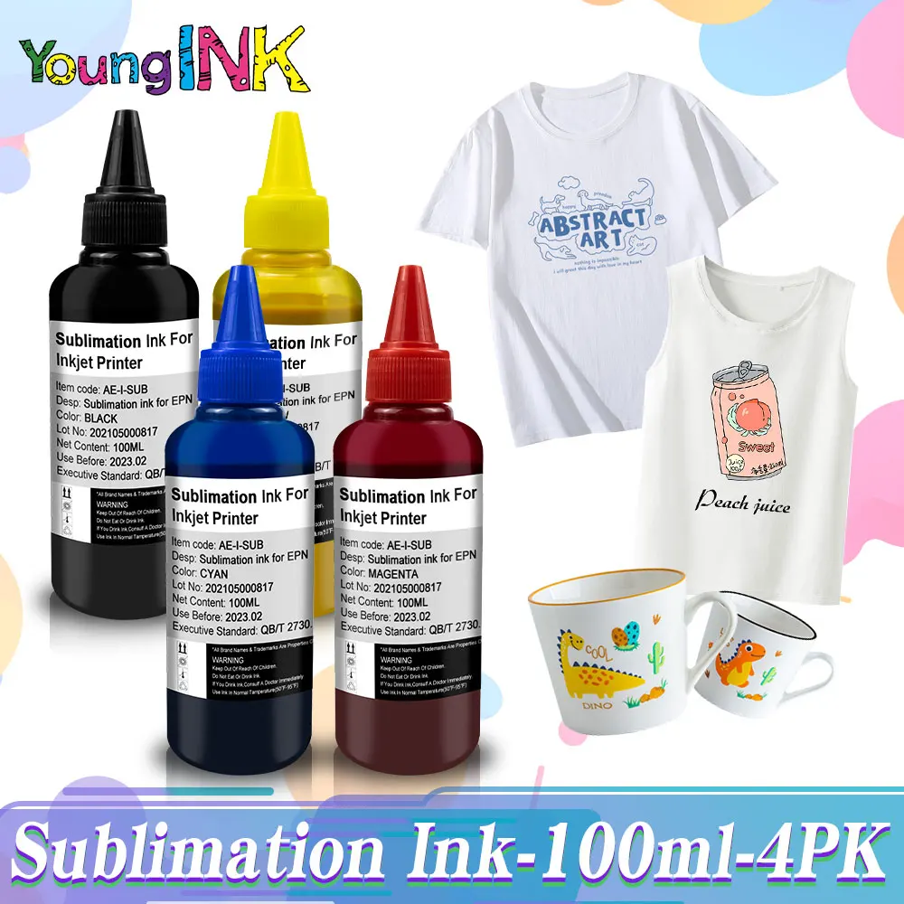 100 мл сублимационные чернила Youngink для Epson S22 WF4630 WF4640 WF5110, набор термопрессованных чернил для принтера
100 мл сублимационные чернила Youngink для Epson S22 WF4630 WF4640 WF5110, набор термопрессованных чернил для принтера