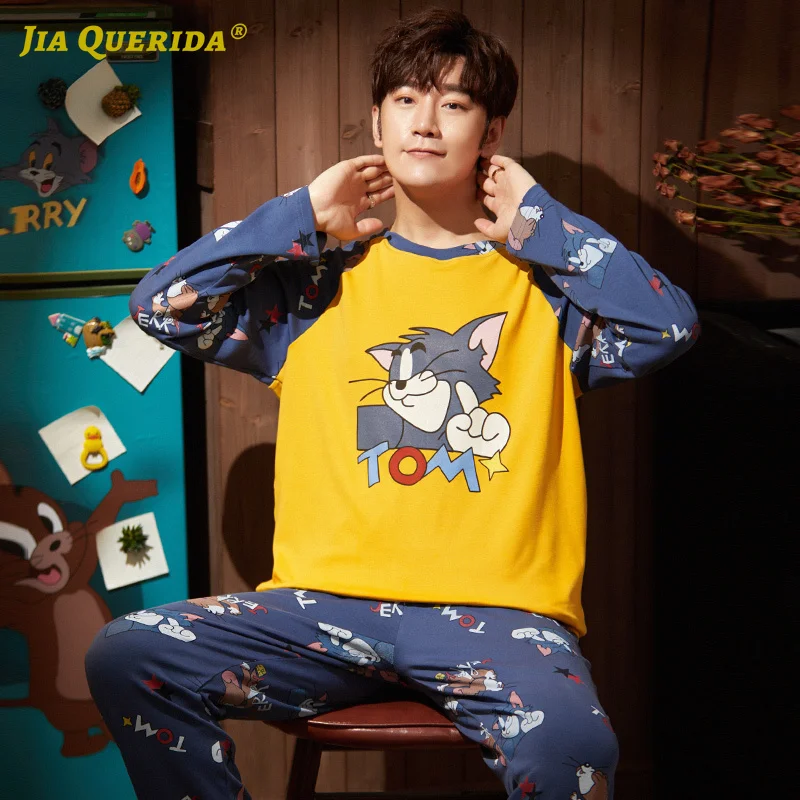 Man Clothes Man Pajamas Set Cartoon Printing Long Sleeve Long Pants Sleepwear Fashion Style Casual Style Man Clothes Sleepwear
Man Clothes Man Pajamas Set Cartoon Printing Long Sleeve Long Pants Sleepwear Fashion Style Casual Style Man Clothes Sleepwear