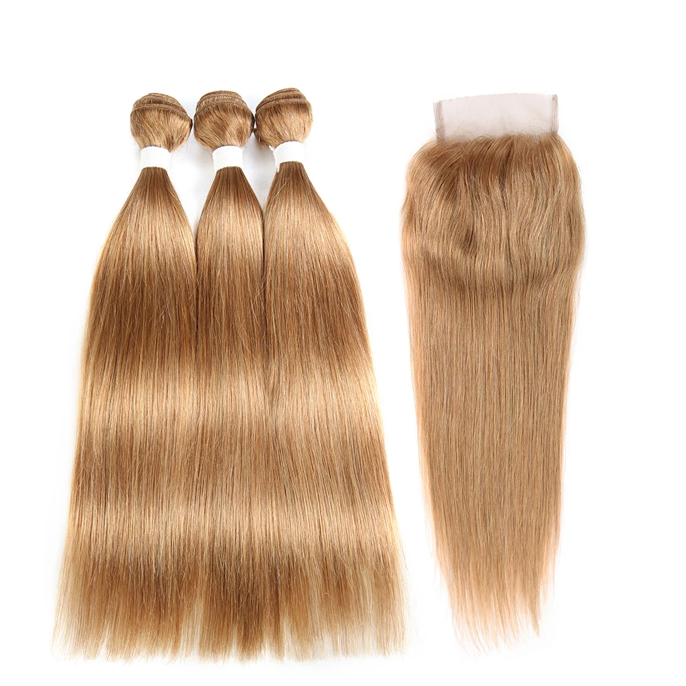 Honey Blonde SOKU Brazilian Straight Bundles With Closure 4x4 Human Hair Weave Bundles With Closure NonRemy Human Hair Extension
Honey Blonde SOKU Brazilian Straight Bundles With Closure 4x4 Human Hair Weave Bundles With Closure NonRemy Human Hair Extension