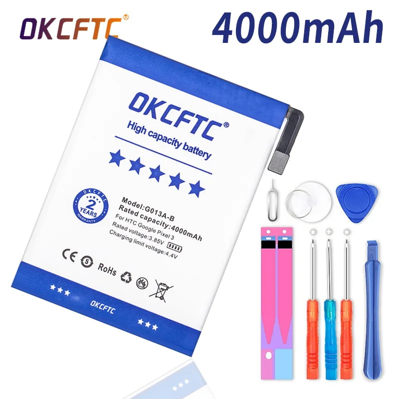4000mAh G013A-B Battery For HTC GOOGLE PIXEL 3 G013B G013A Phone Latest Production High Quality Battery+Tracking Number
4000mAh G013A-B Battery For HTC GOOGLE PIXEL 3 G013B G013A Phone Latest Production High Quality Battery+Tracking Number