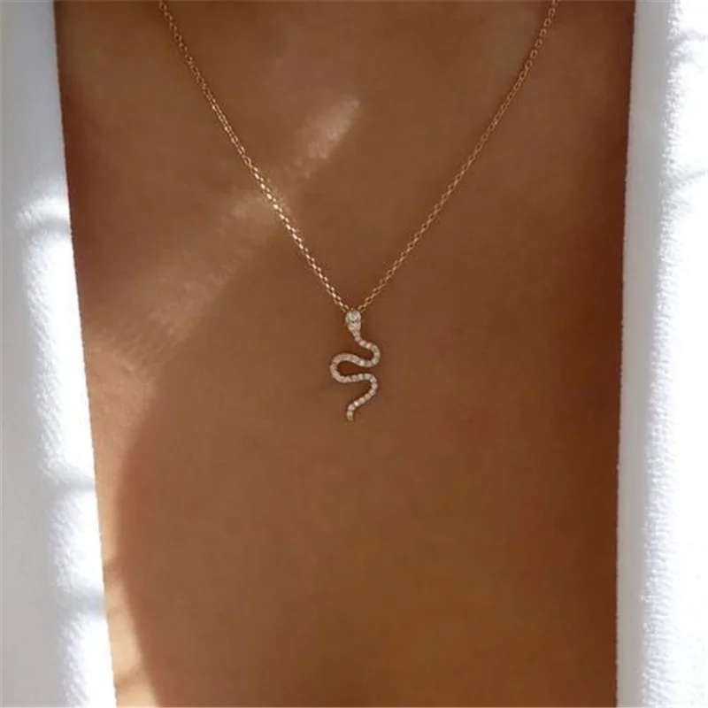 2021 punk Snake Pendant Necklace Golden Silver Color New Animal Women Minimalist Style Alloy Trendy Birthday Jewelry Gift Party
2021 punk Snake Pendant Necklace Golden Silver Color New Animal Women Minimalist Style Alloy Trendy Birthday Jewelry Gift Party