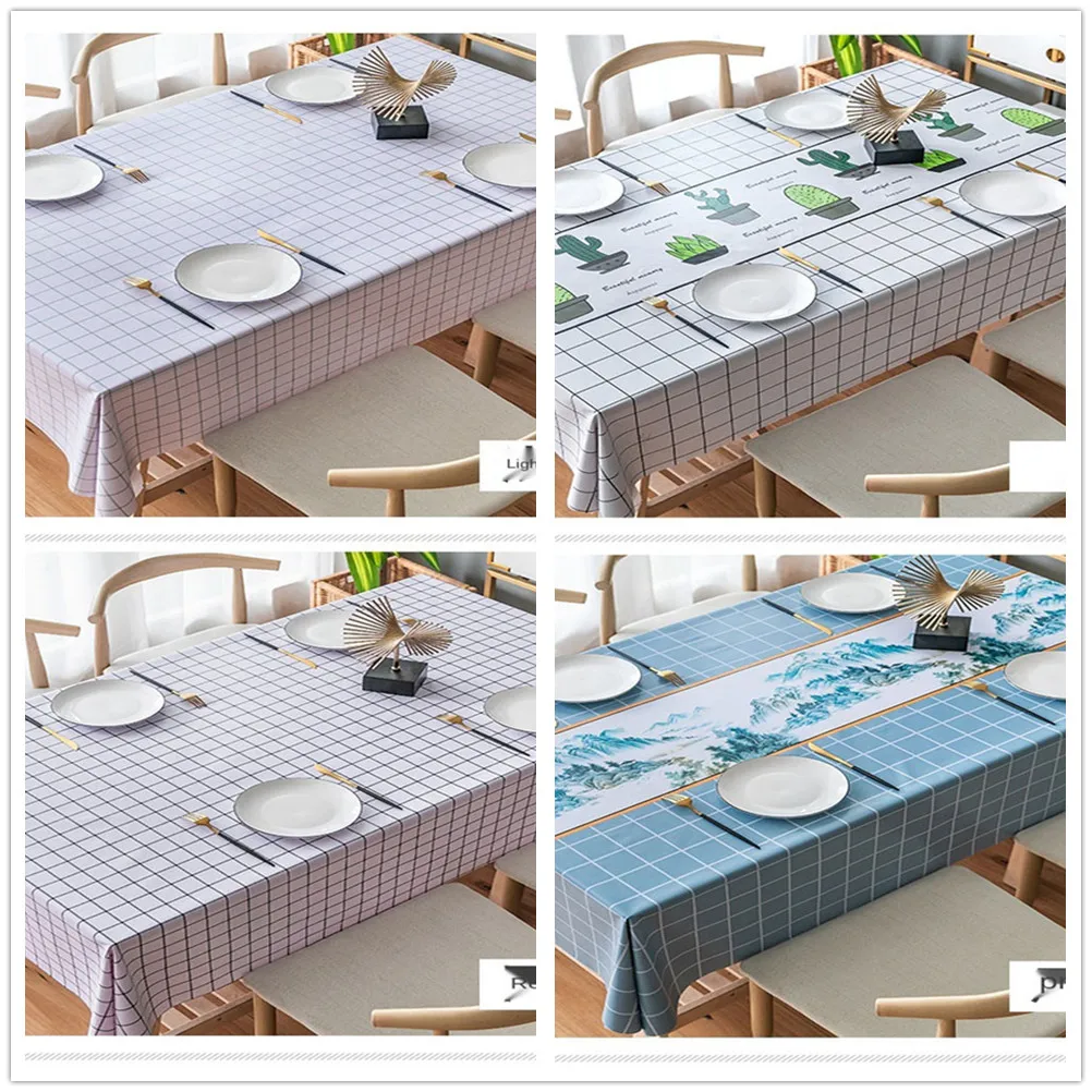 Nordic PVC Tablecloth Fabric Waterproof and Oil-proof Disposable Easy to Wash Material Student Desk Decor 
Nordic PVC Tablecloth Fabric Waterproof and Oil-proof Disposable Easy to Wash Material Student Desk Decor
