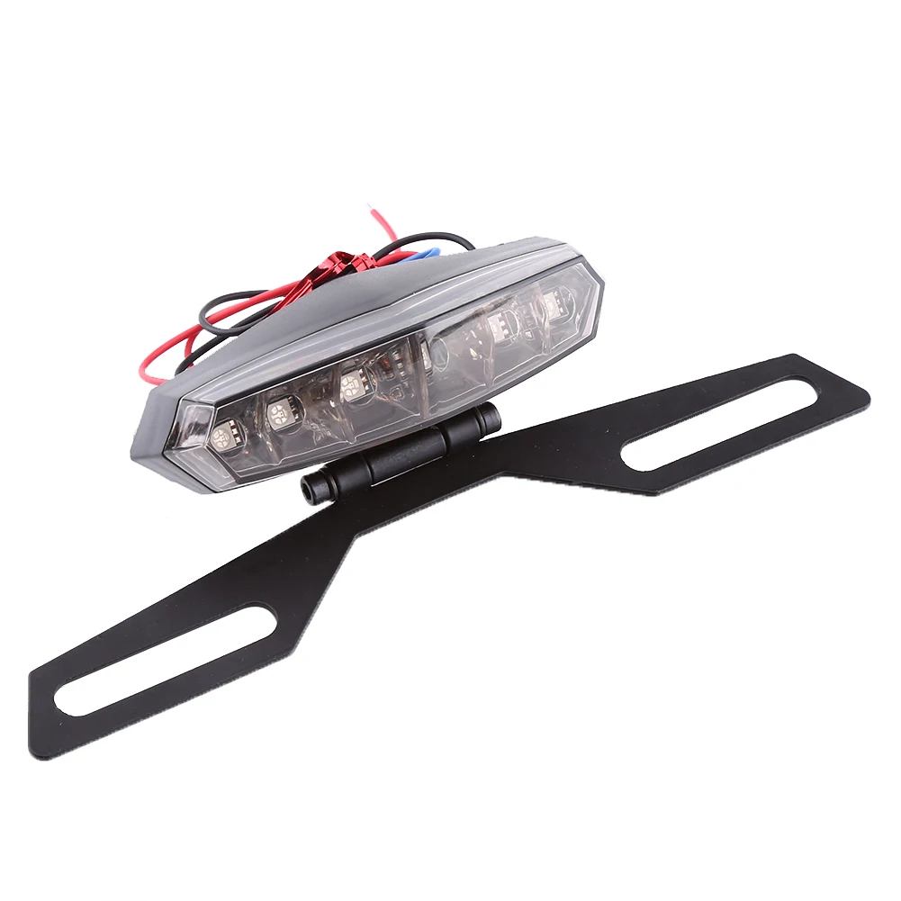 1Pc Motorcycle weatherproof LED Tail Brake Light License Plate Mount metal Holder Bracket for most motorcycles dirt bikes ATV
1Pc Motorcycle weatherproof LED Tail Brake Light License Plate Mount metal Holder Bracket for most motorcycles dirt bikes ATV