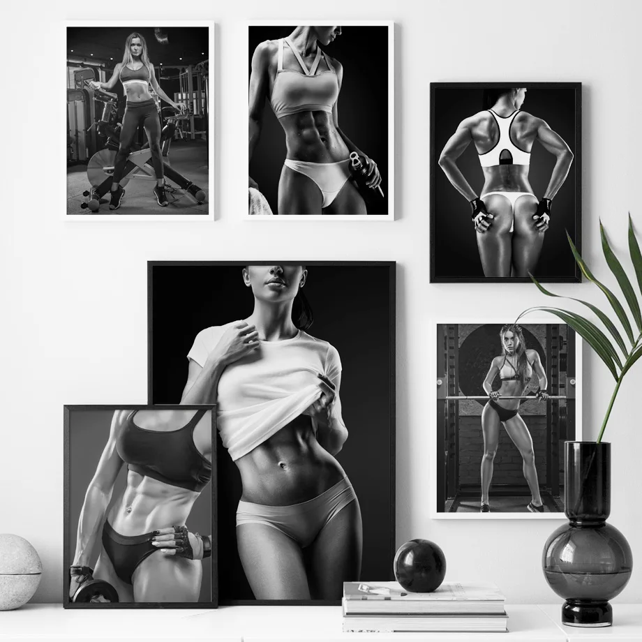 Black White Sexy Women Fitness Girl Wall Art Canvas Painting Nordic Posters and Prints Wall Pictures for Living Room Gym Decor
Black White Sexy Women Fitness Girl Wall Art Canvas Painting Nordic Posters and Prints Wall Pictures for Living Room Gym Decor