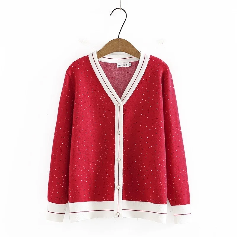 Plus Size Women's Button Up Cardigan Long Sleeved Cute Printed Autumn New Outerwear Vintage Ladies' Red Black Cardigans
Plus Size Women's Button Up Cardigan Long Sleeved Cute Printed Autumn New Outerwear Vintage Ladies' Red Black Cardigans