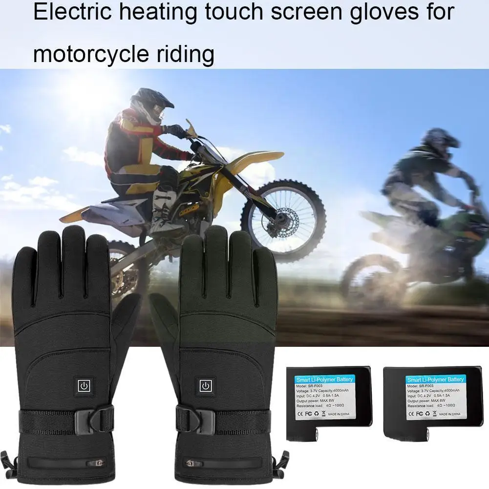 Winter Warm Riding Gloves Electric Heating Screen Ski Gloves Gloves Battery Cold Heated Motorcycle Waterproof Windproof L5m1
Winter Warm Riding Gloves Electric Heating Screen Ski Gloves Gloves Battery Cold Heated Motorcycle Waterproof Windproof L5m1