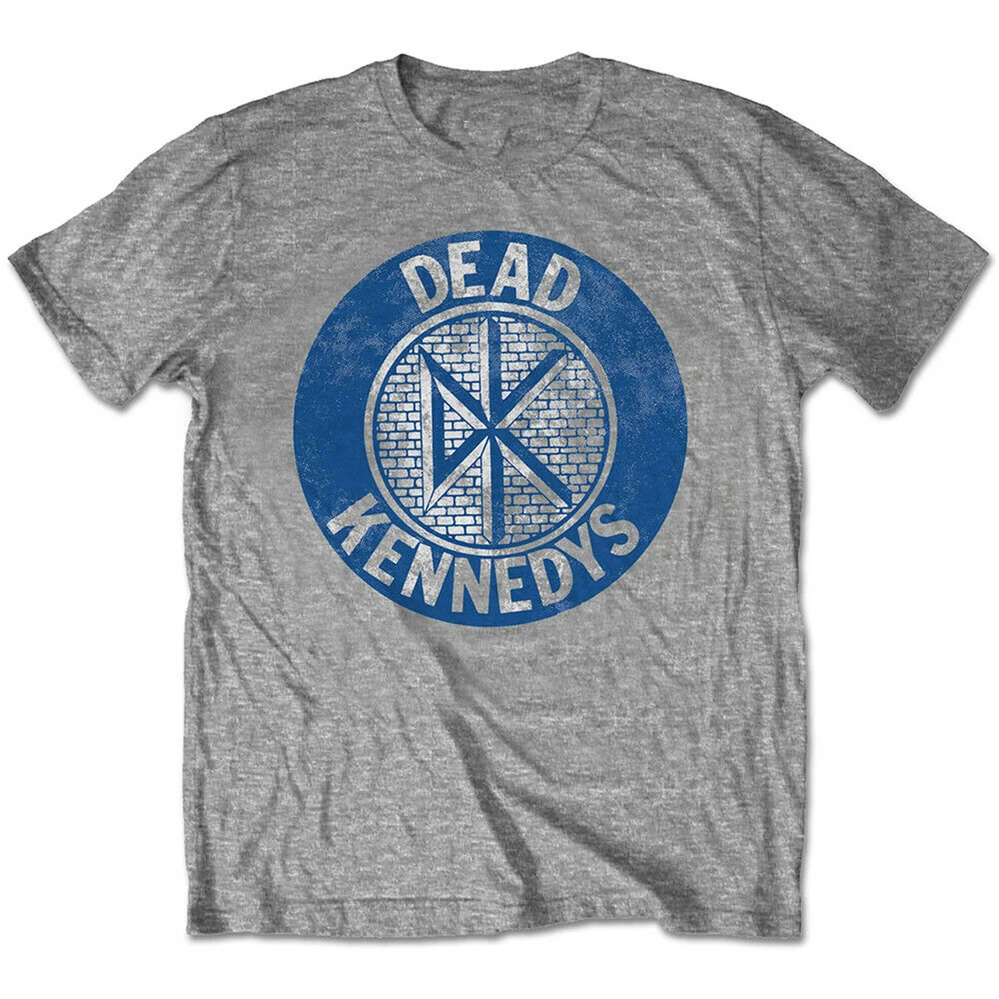 Мужская и женская Винтажная Футболка Dead Kennedys серая Классическая футболка в стиле