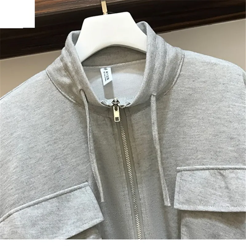 Large Size Ladies Suit 2021 Spring Autumn New Solid Color Zipper Sweatshirt Top Harem Pants Fashionable Loose Women's Clothing
Large Size Ladies Suit 2021 Spring Autumn New Solid Color Zipper Sweatshirt Top Harem Pants Fashionable Loose Women's Clothing