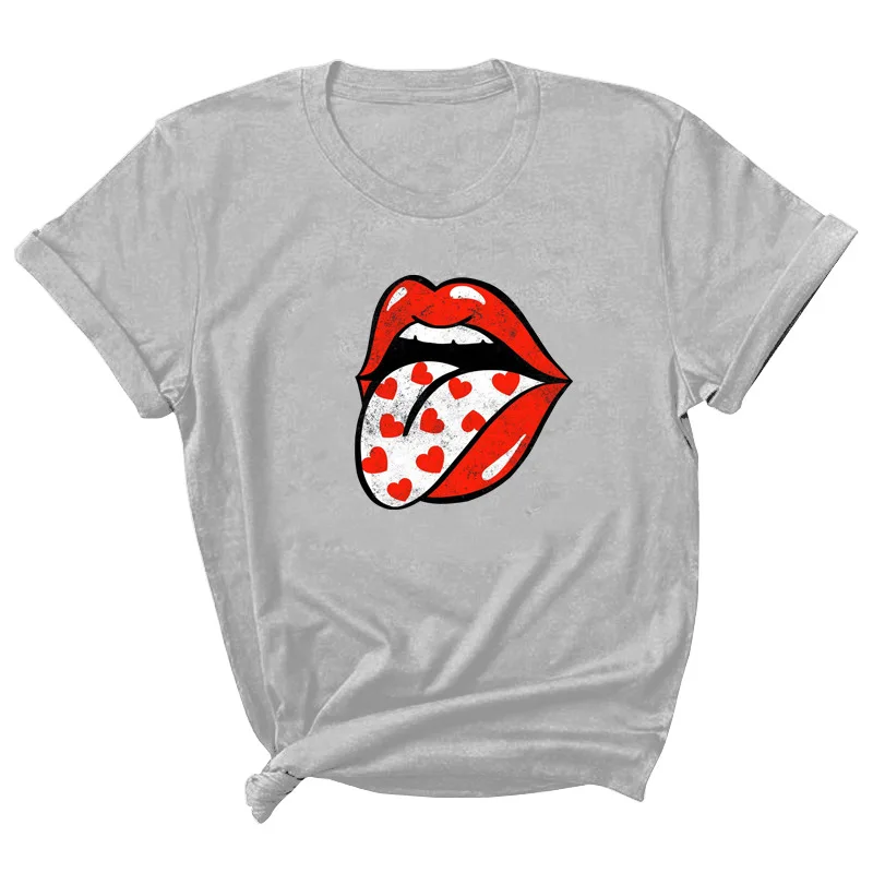 Lips Print Women T Shirt Short Sleeve O Neck Loose Women Tshirt Ladies Tee Shirt Tops Clothes Camisetas Mujer
Lips Print Women T Shirt Short Sleeve O Neck Loose Women Tshirt Ladies Tee Shirt Tops Clothes Camisetas Mujer