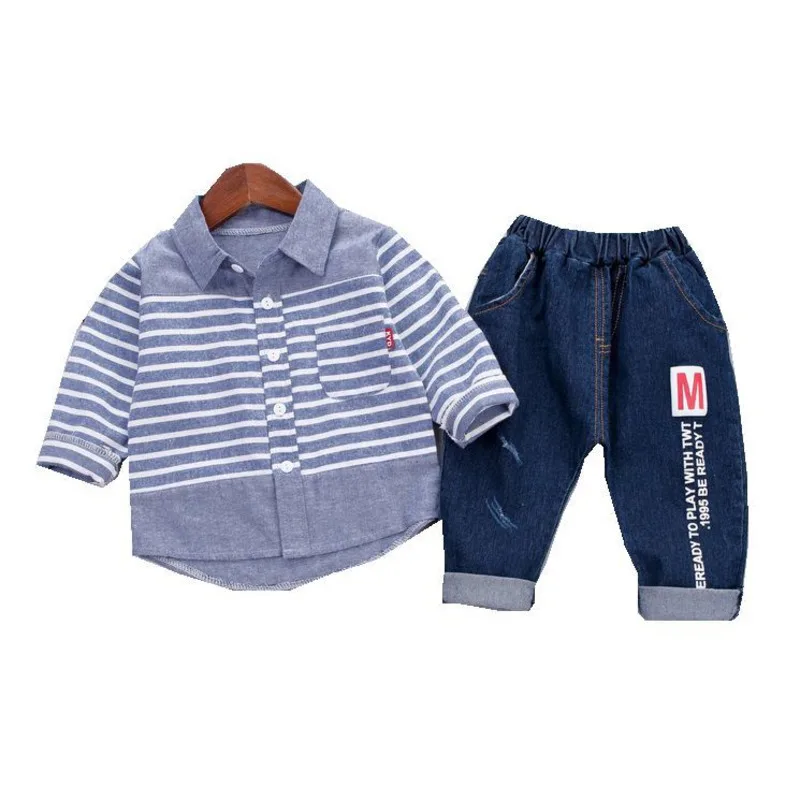 New Spring Autumn Baby Boys Clothes Children Stripe Shirt Letter Pants 2Pcs/set Toddler Casual Clothing Suit Kids Outing Costume
New Spring Autumn Baby Boys Clothes Children Stripe Shirt Letter Pants 2Pcs/set Toddler Casual Clothing Suit Kids Outing Costume