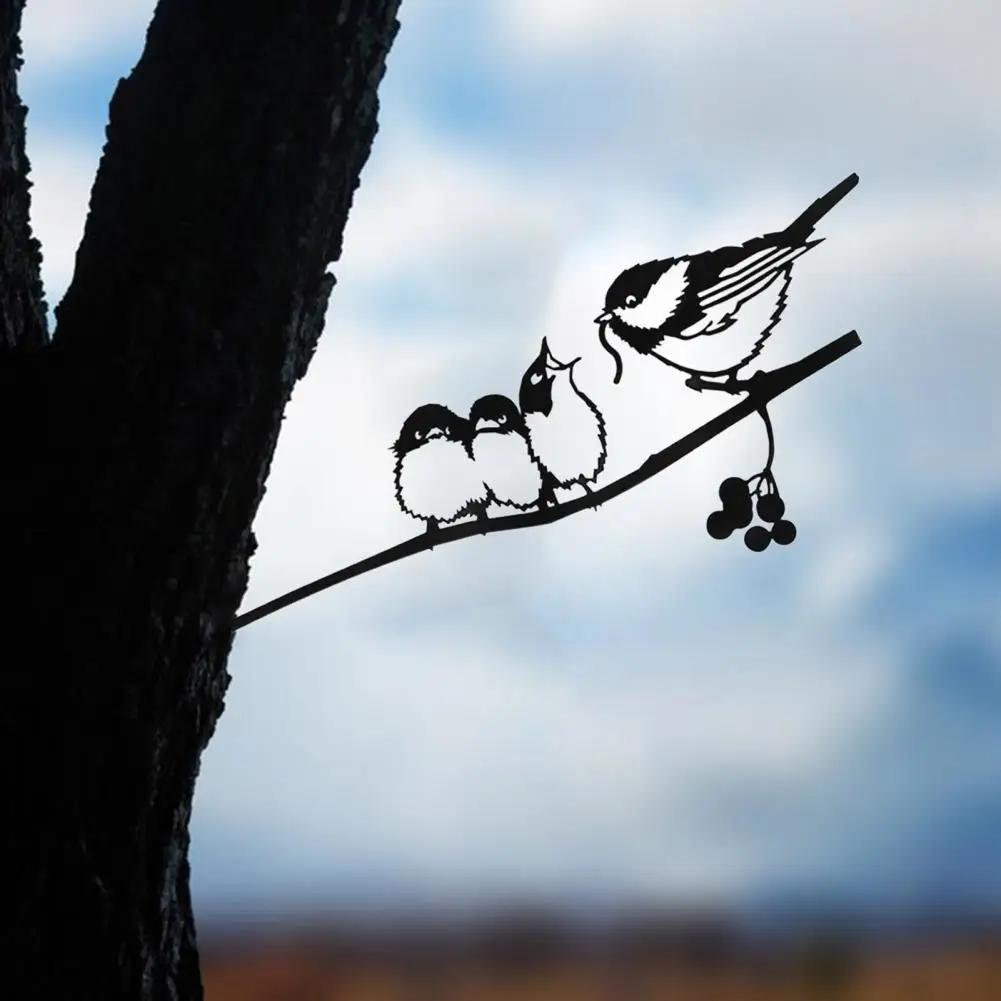 Art Silhouette Exquisite Bird Shape Iron Garden Stake Tree Decoration for Decorating
Art Silhouette Exquisite Bird Shape Iron Garden Stake Tree Decoration for Decorating
