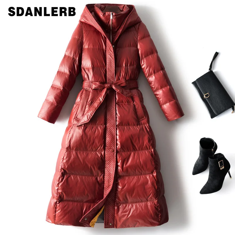 Fashionable Red Down Jacket Women's Winter Solid Color Elegant Clothing 2021 New Western Style Hooded Mid-Length Coat
Fashionable Red Down Jacket Women's Winter Solid Color Elegant Clothing 2021 New Western Style Hooded Mid-Length Coat