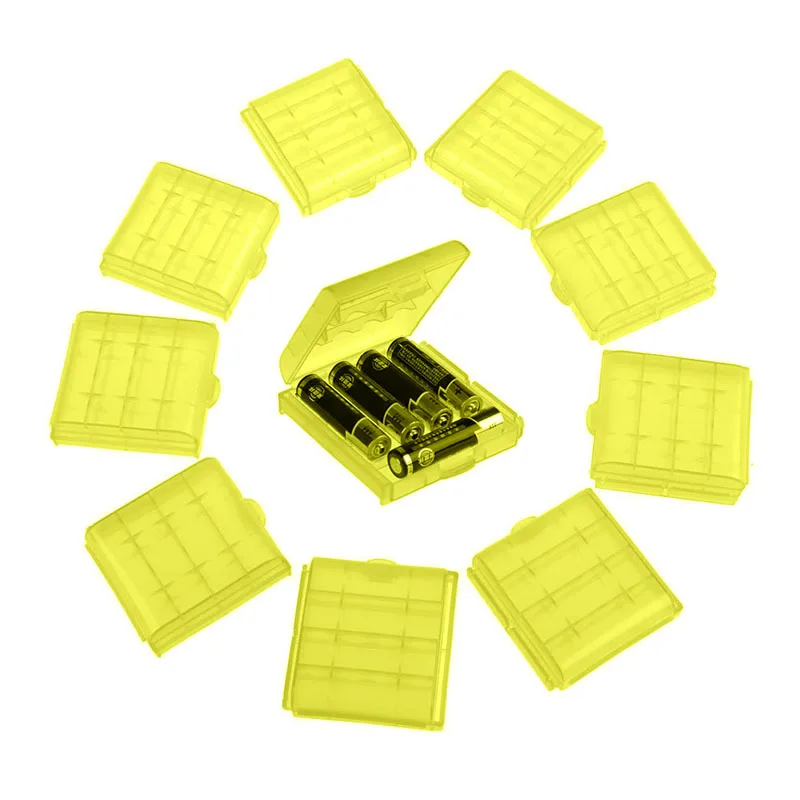 10 pcs Hard Plastic Case Holder Storage Box Cover for 14500 AA AAA Battery 4 Slots Container Bag Case Organizer with Clips
10 pcs Hard Plastic Case Holder Storage Box Cover for 14500 AA AAA Battery 4 Slots Container Bag Case Organizer with Clips