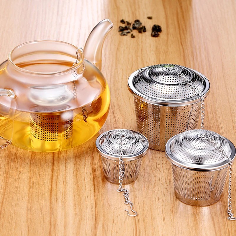 304 Stainless Steel Tea Ball Strainer Mesh Herbal Infuser Filter Tea Leaf Spice for Teapot Kitchen Tool
304 Stainless Steel Tea Ball Strainer Mesh Herbal Infuser Filter Tea Leaf Spice for Teapot Kitchen Tool