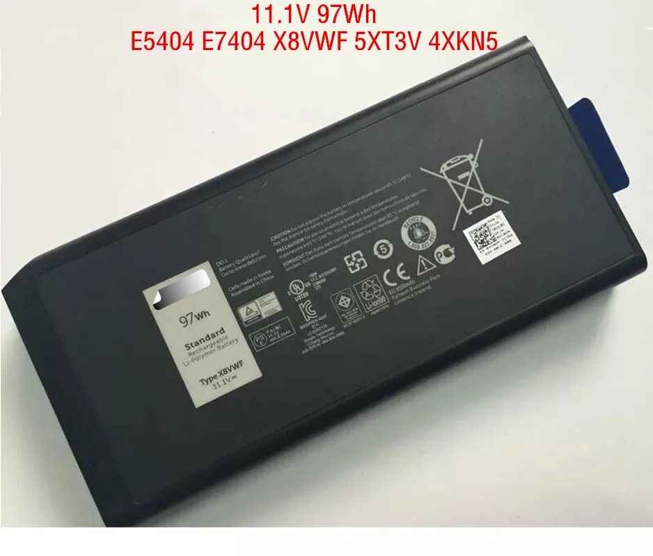 11,1 В 97 Втч подлинный X8VWF Аккумулятор для ноутбука Latitude 14 5404 5414 E5404 7404 7414 E7404 DKNKD 4XKN5
11,1 В 97 Втч подлинный X8VWF Аккумулятор для ноутбука Latitude 14 5404 5414 E5404 7404 7414 E7404 DKNKD 4XKN5