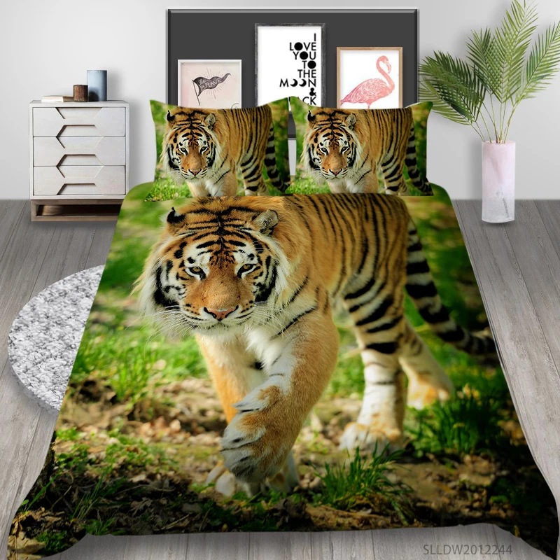 Milsleep 3D Tiger Bedding Set Quilt Covers Pillowcase King Queen Double Single Size Animal Bedclothes Dropship
Milsleep 3D Tiger Bedding Set Quilt Covers Pillowcase King Queen Double Single Size Animal Bedclothes Dropship