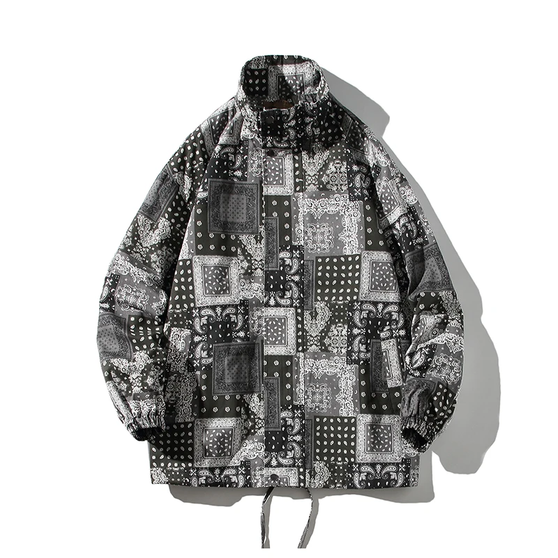 Men Harajuku Jacket New 2021 Mens Autumn Casual Windproof Coats Hip Hop Streetwear Male Printed stand collar jacket Mens 5XL
Men Harajuku Jacket New 2021 Mens Autumn Casual Windproof Coats Hip Hop Streetwear Male Printed stand collar jacket Mens 5XL