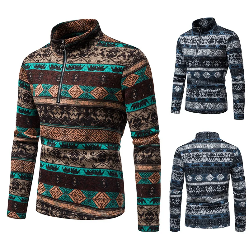 Winter Men's Knitted Sweater Jacket Long Sleeve Cardigan Wool Cardigan with sweater Casual stand-up collar celebrity
Winter Men's Knitted Sweater Jacket Long Sleeve Cardigan Wool Cardigan with sweater Casual stand-up collar celebrity