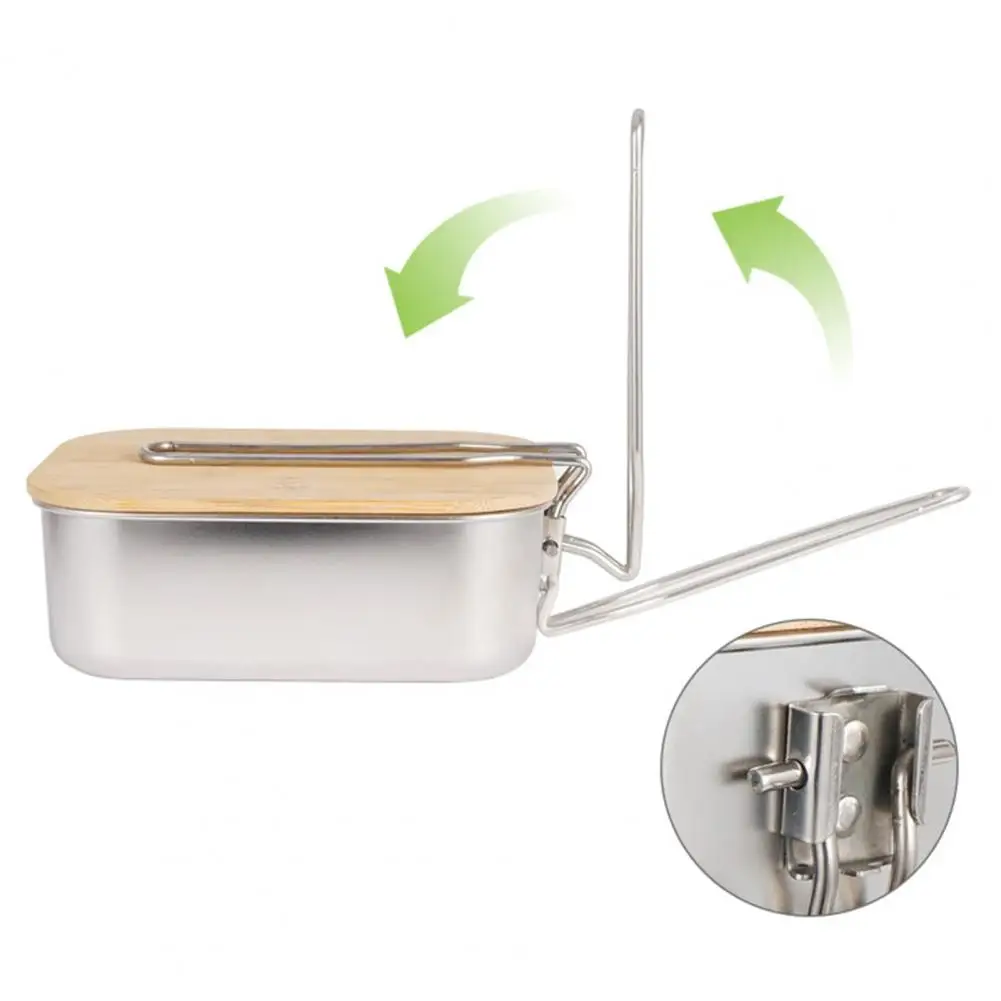 Leakproof Thermal Insulation Stainless Steel Wooden Cover Lunch Food Container Bento Box for Outdoor Camping
Leakproof Thermal Insulation Stainless Steel Wooden Cover Lunch Food Container Bento Box for Outdoor Camping